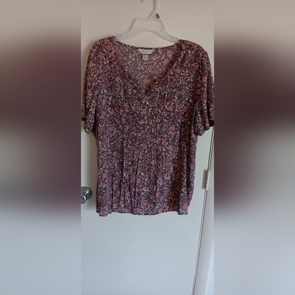 Christopher & Banks Multicolor Floral Blouse